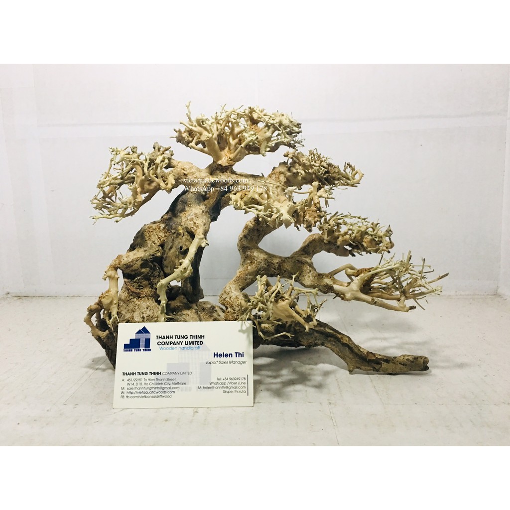 Lũa Bonsai thủy sinh trang trí bể cá cảnh size 20x15cm