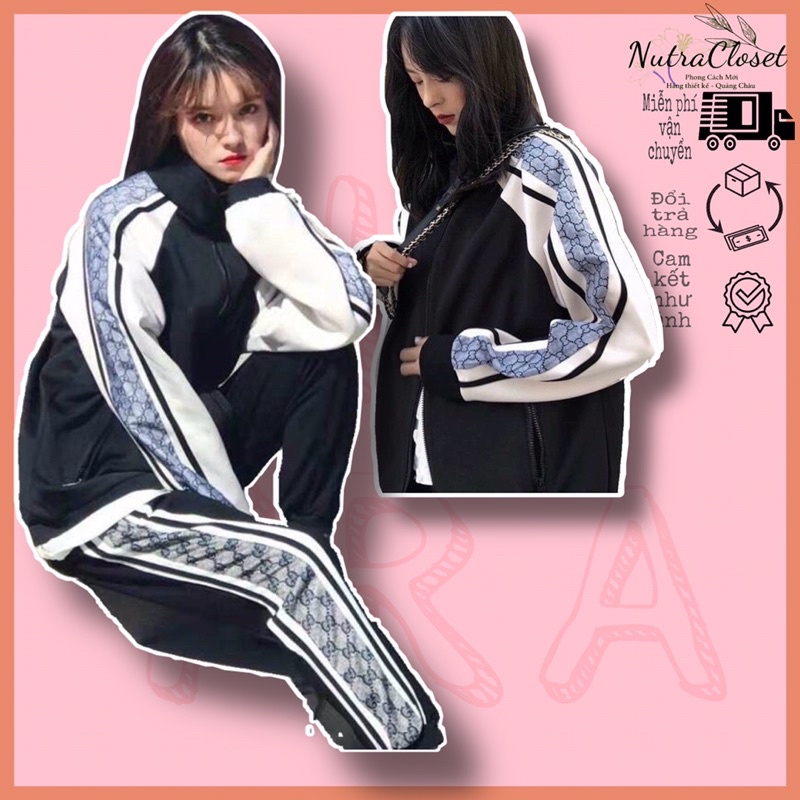 Áo khoác dù 2 lớp không nón viền caro unisex ulzzang nam nữ