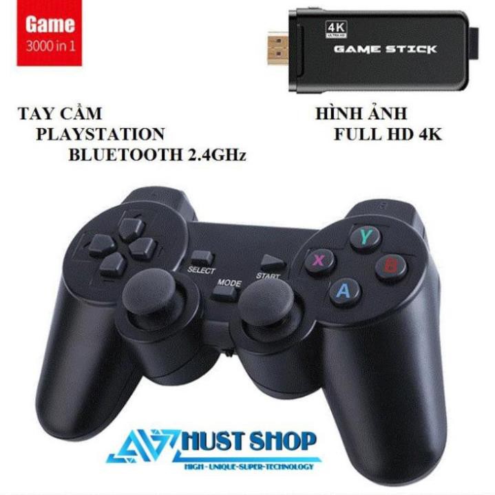 Máy Chơi Game 4 Nút PlayStation1 Bluetooth 3000 Trò PS1 MAME Game Cổ Điển FULL HD 4K Phiên Bản 2020