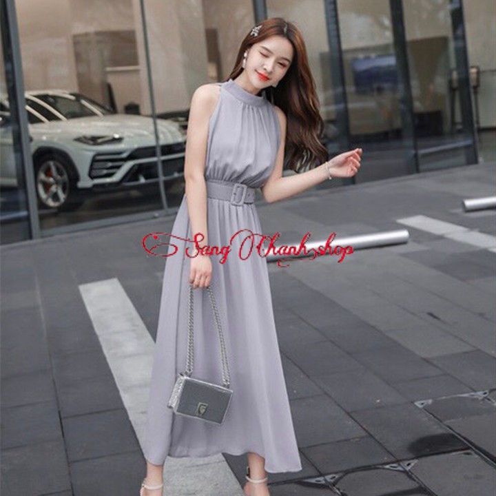 Váy Maxi Kèm Nịt | Đầm Sang Chảnh| Đầm Che Khuyết Điểm Chân Mẫu Hot 2020 | BigBuy360 - bigbuy360.vn