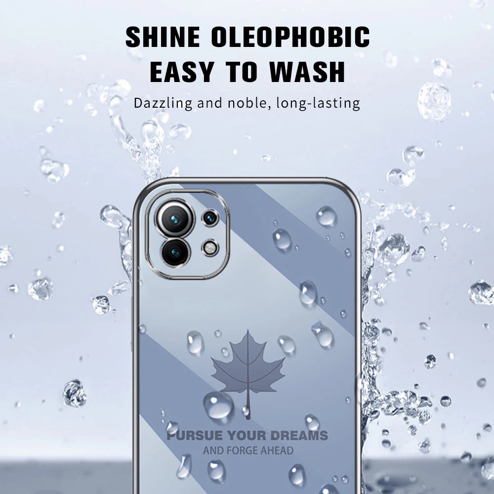 Ốp điện thoại silicone mềm chống sốc 6D sang trọng cho Xiaomi Mi 12T Pro 12 11 Lite 5G Ne 11T 12x In Hình Thời Trang TPU lưng viền vuông trọng dành kèm móc