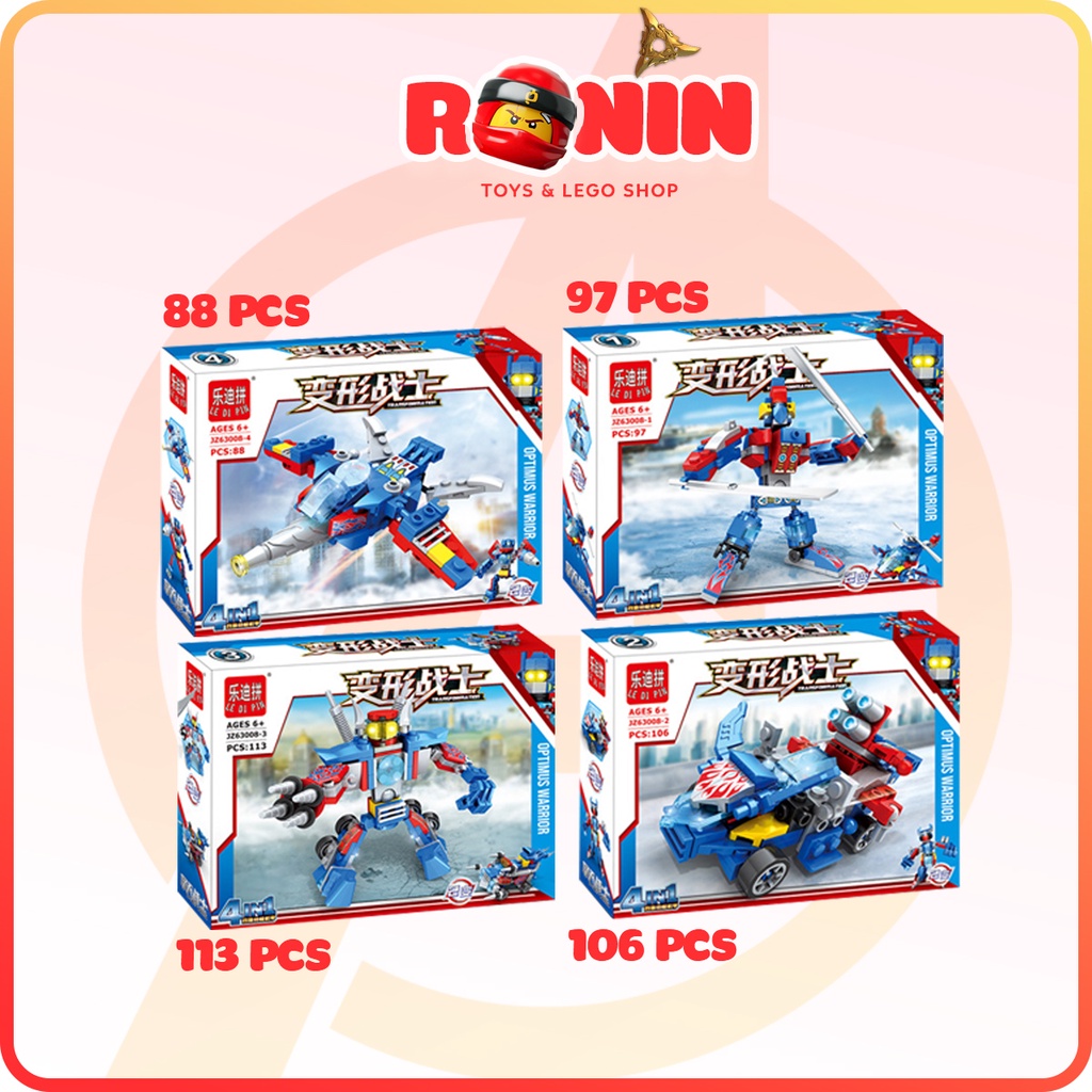 Bộ Đồ Chơi Lắp Ráp Robot Transformers : Robot Biến Hình 4in1
