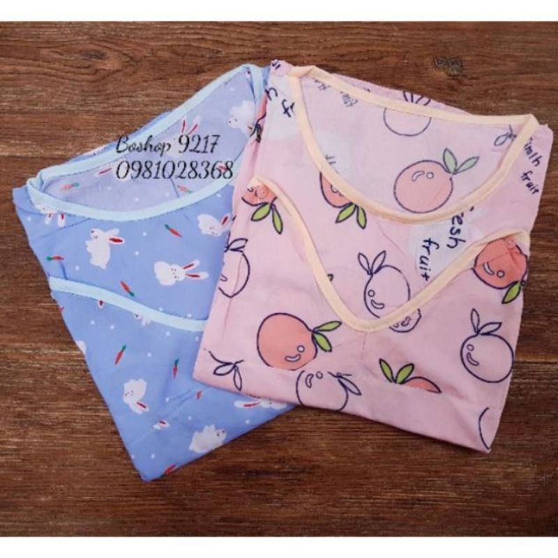 ( Chọn Màu ) Bộ Lanh Lụa Sau Sinh Mở Nắp Cúc Cho Bé Bú 45-55kg