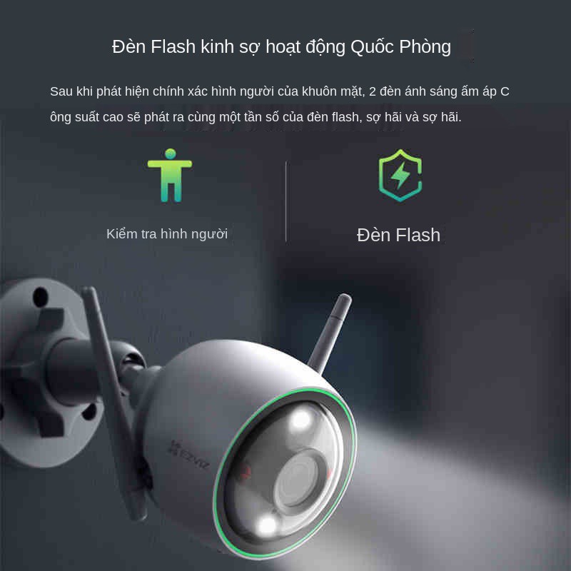 ☃Fluorite C3C mới 4MP camera quan sát ban đêm siêu rõ nét với đầy đủ màu sắc điện thoại di động giám từ xa không