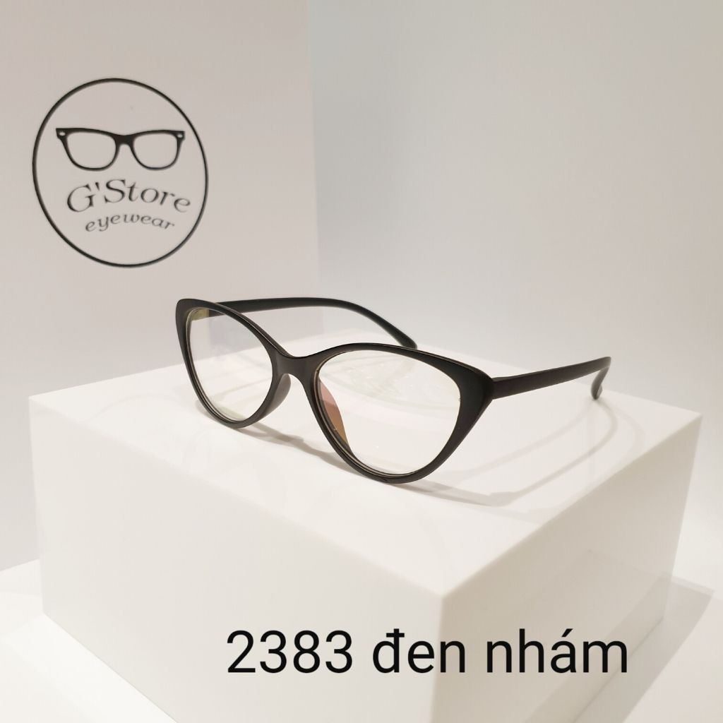 Gọng kính cận mắt mèo nhựa dẻo thời trang nữ Gstore 2383 nhiều màu - Lọc ánh sáng xanh | BigBuy360 - bigbuy360.vn
