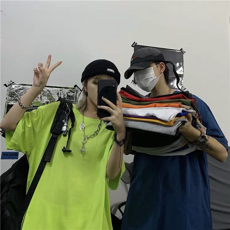 Áo thun tay lỡ trơn  Basic Tee  phông Unisex nam nữ tee oversize form rộng pull Ulzzang Streetwear Hàn Quốc vải mềm