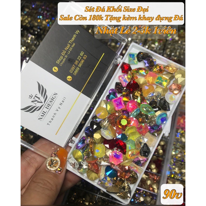 Sét Đá Khối, Đá Khối Trang Trí Nail [Thanh Vy Nail]