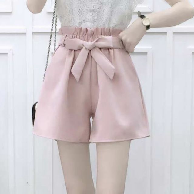 Quần short dây thắt lưng full màu siêu xinh