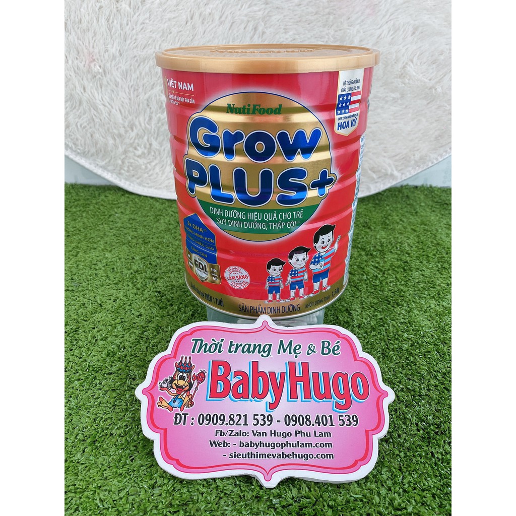 [DATE 2023] Sữa Bột Nutifood Grow Plus+ Đỏ Hộp 1,5kg