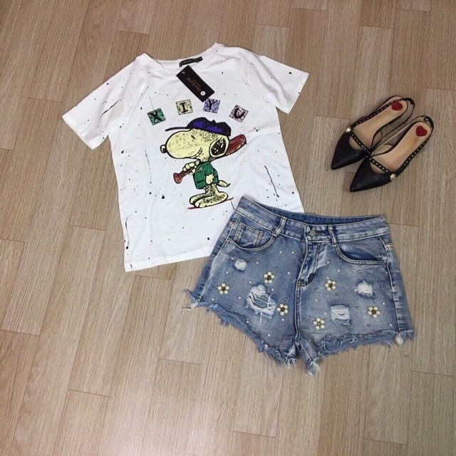 ÁO CHÓ SNOOPY VẨY SƠN HÀNG VNXK