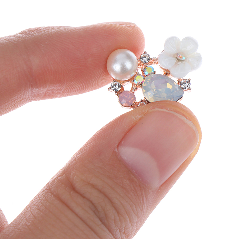 Set 10 KẹP TóC HìNh Hoa ĐíNh Kim Cương Giả NhiềU MàU SắC