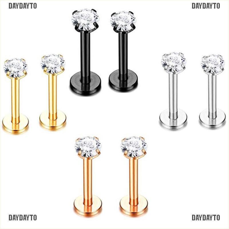 Khuyên Xỏ Sụn Tai / Môi / Cơ Thể Bằng Đá Zircon Helix Tragus 18G