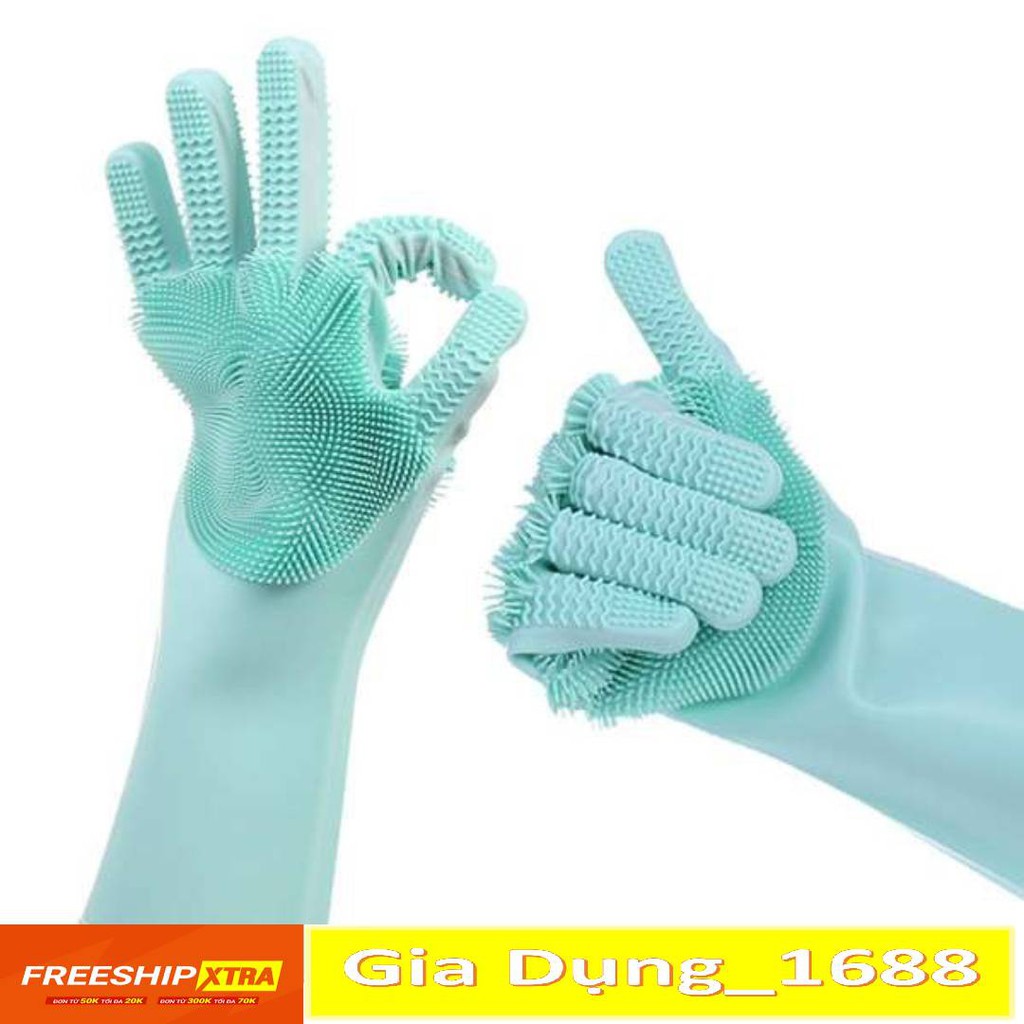 Găng tay cao su💚CAM KẾT CHUẨN💚Găng tay đa năng bằng silicon có gai ( tuyển sỉ )