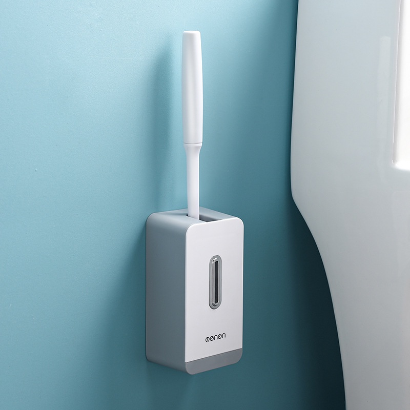 Bàn Chải Vệ Sinh Toilet Có Tay Cầm Dài Bằng Silicon Mềm Tiện Dụng