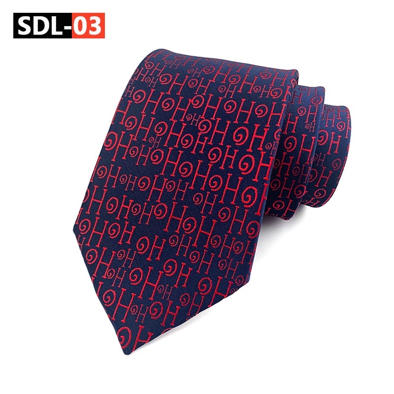 EFAN Cà Vạt Lụa Polyester Dệt Hoa Tuyết Cho Nam SDL