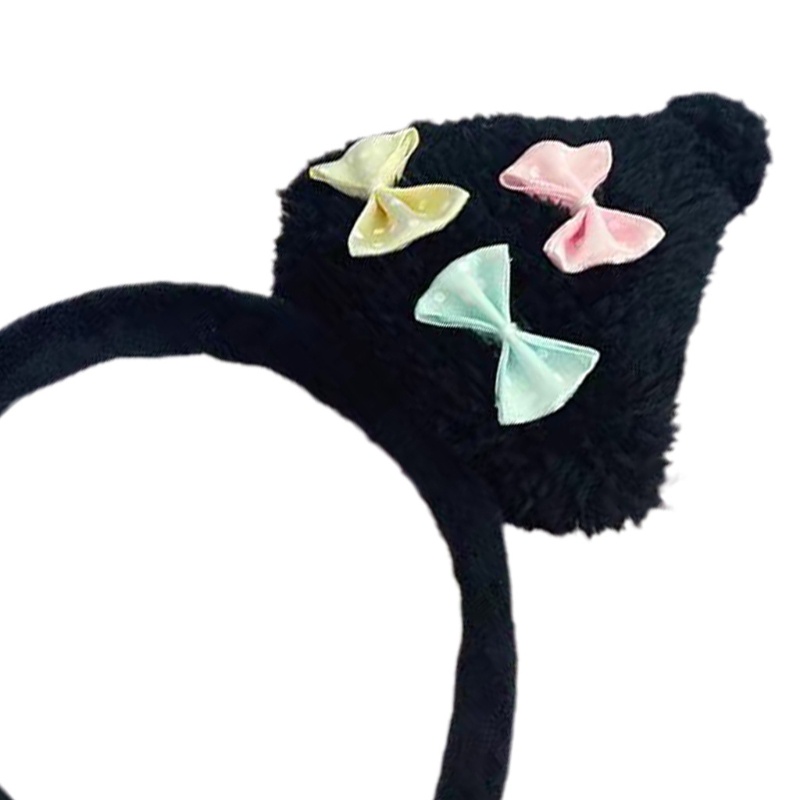 Băng Đô Cài Tóc Tai Voi Mini Phong Cách Preppy Đơn Giản Cho Nữ