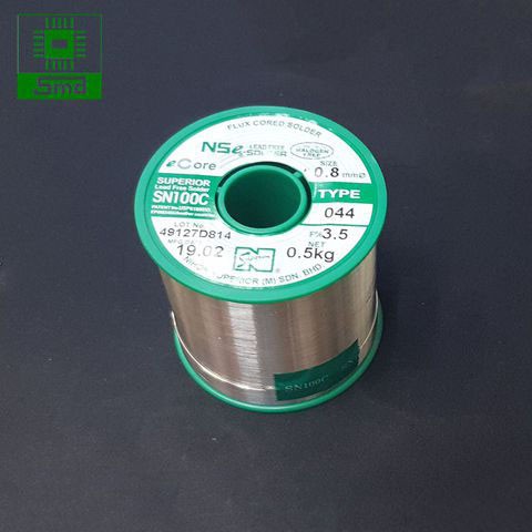 Thiếc hàn không chì SN100C 044 0.8mm (0.5kg)