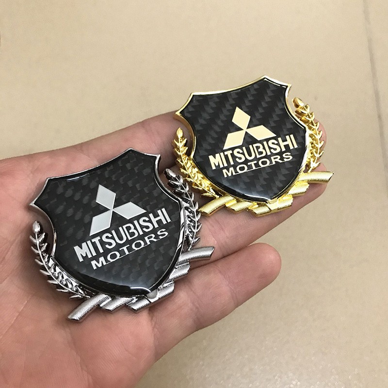 Nhãn dán trang trí xe hơi sợi carbon chuyên dụng cho Mitsubishi ASX Outlander Lancer Pajero Eclipse