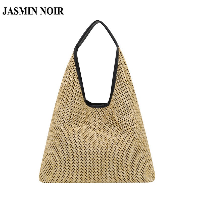 ✳✧Túi Đeo Vai JASMIN NOIR Dành Cho Nữ Vải Cói Thời Trang Đi Biển