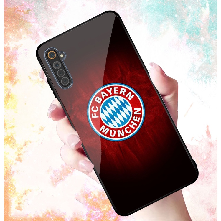 Ốp Lưng REALME 6, 6 PRO mặt kính cường lực cao cấp In hình Câu Lạc Bộ Bóng Đá