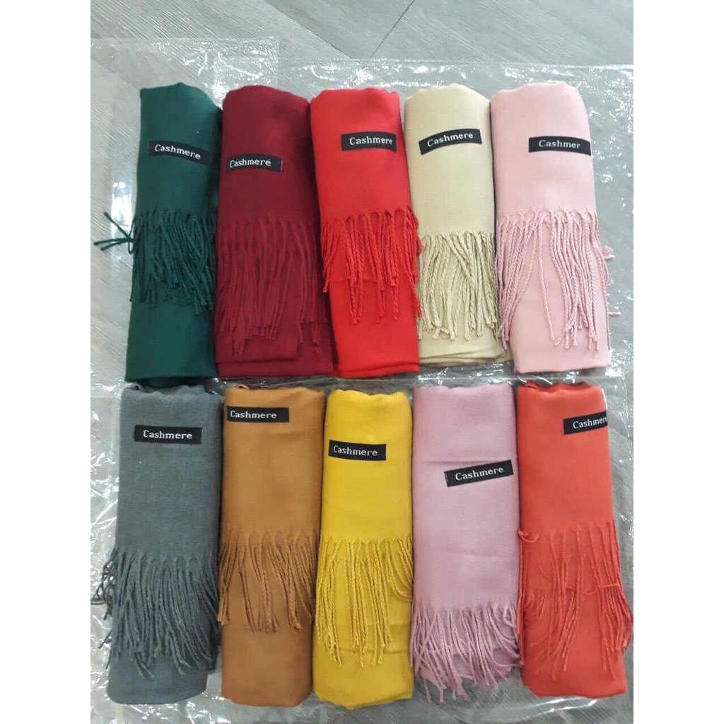 Sỉ lẻ Khăn Cashmere ,Khăn quàng cổ Len dệt kim Thời trang LOẠI 1( 200-70 CM)