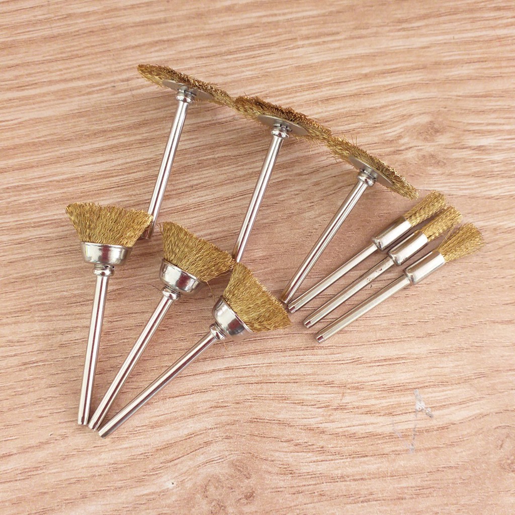 Chổi đồng đánh gỉ và làm sạch trục cốt 3mm