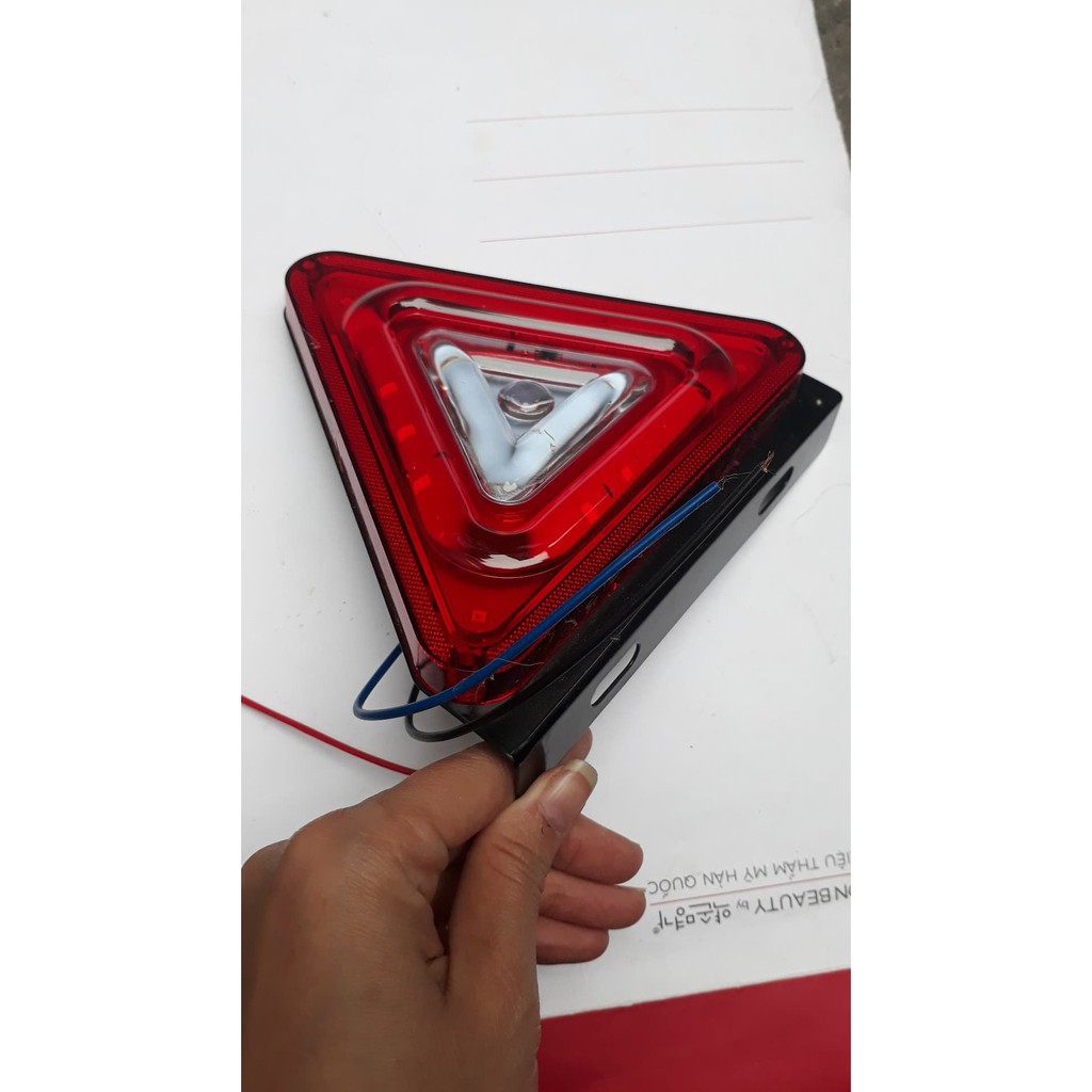 Đèn led trang trí tam giác đỏ : 12V_24V