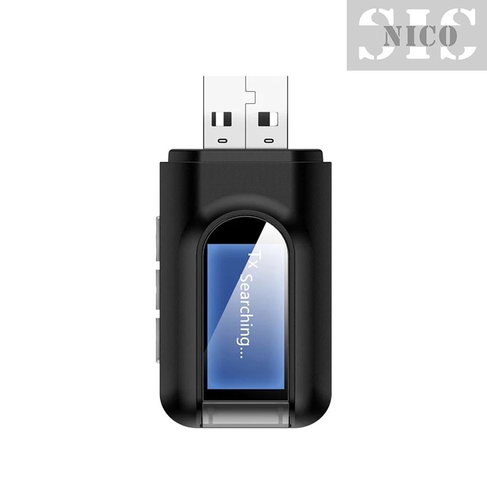 Thiết Bị Thu Phát Âm Thanh Không Dây T11 Bt 5.0 Màn Hình Lcd 3.5mm 3.5 Aux Usb Cho Xe Hơi | BigBuy360 - bigbuy360.vn
