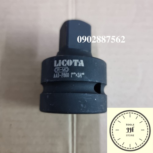 đầu tuýp chuyển 1/2 3/4 1''in LICOTA thép đen CR-MO cao cấp taiwan