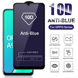 Kính Cường Lực Full Màn Chống Ánh Sáng Xanh Cho OPPO A5s A3s A15 A15s A54 A74 A16 A12 A12e A52 A92 A72 A73 A83 A93 A53 A33 A5 A9 2020 F5 F7 F9 F11 Pro Reno 6 5 4 3 4F 5F 6Z