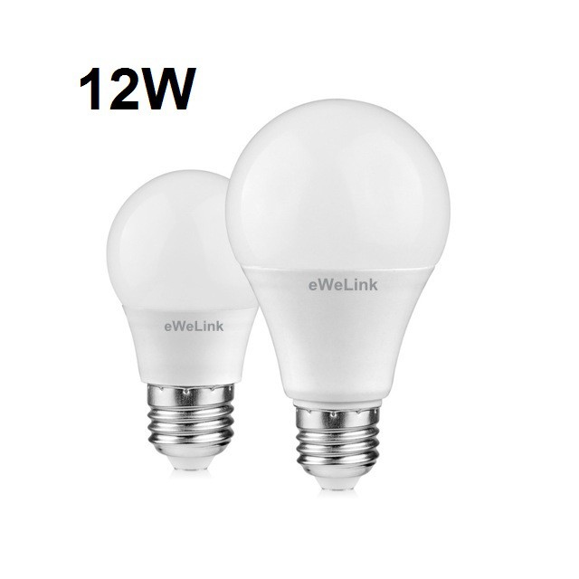 Bộ 2 Bóng Đèn LED Trơn eWeLink 12W Ánh sáng Trắng