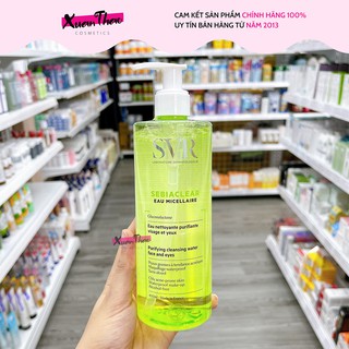 Nước tẩy trang svr sebiaclear 400ml, tẩy trang cho da dầu mụn