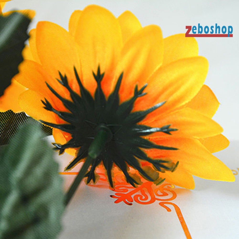 1 Bó 7 Bông Hoa Hướng Dương Giả Bằng Lụa