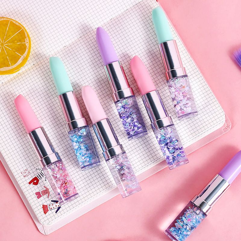 Son Môi Dạng Bút Gel Cát Chảy Nhiều Màu Dễ Thương 0.5m