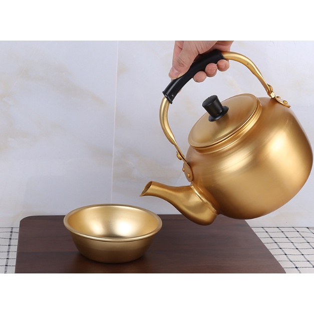 Ấm nhôm vàng Hàn Quốc