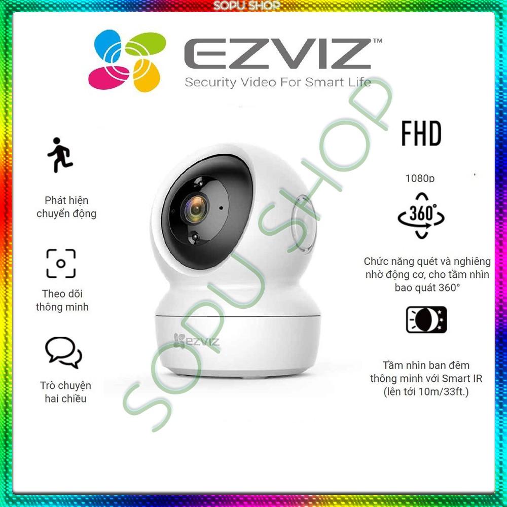 CAMERA WIFI EZVIZ C6N FULL HD 1080P CS CV-246 ( 2.0MP ), camera C3N, camera C3WN, camera C3W | BigBuy360 - bigbuy360.vn