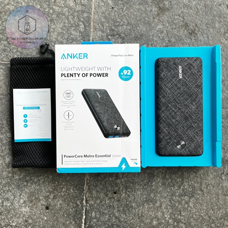 [Newseal] Pin sạc dự phòng ANKER PowerCore Essential 20000 - A1268, A1287 (Plastic)-Hàng Chính Hãng Bảo hành 12 tháng