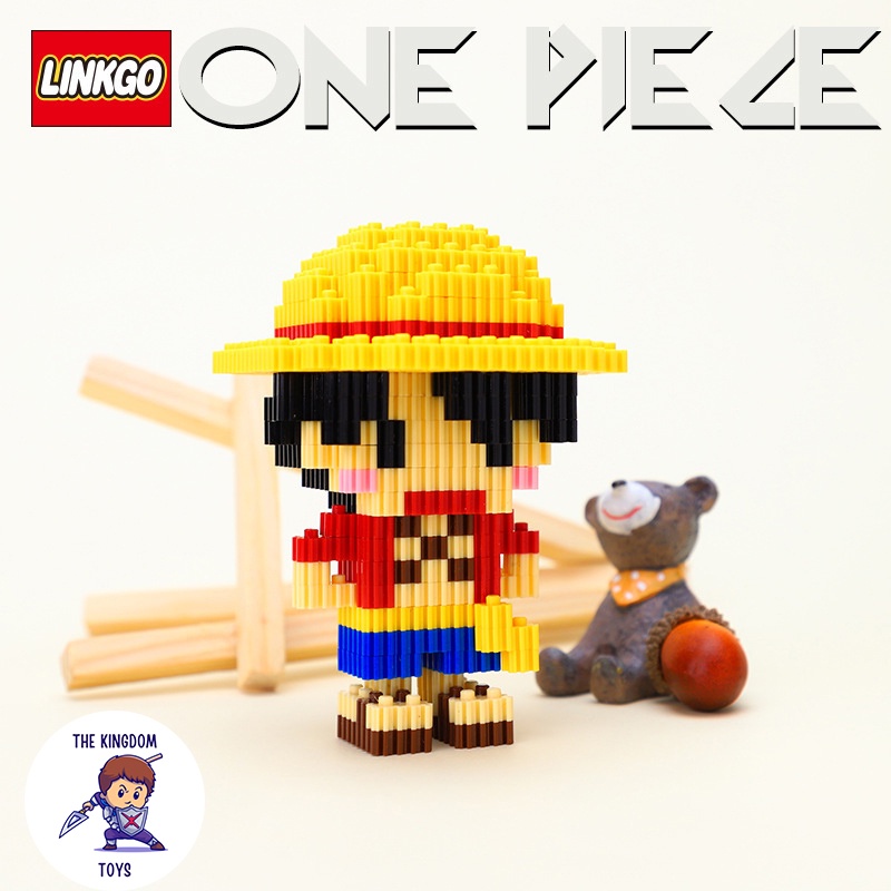 Đồ Chơi Lắp Ráp LINKGO Mô Hình Luffy Zoro Sanji Nami Chopper Robin Ace Usopp Trọng Đảo Hải Tặc One Piece Mô Hình 3D