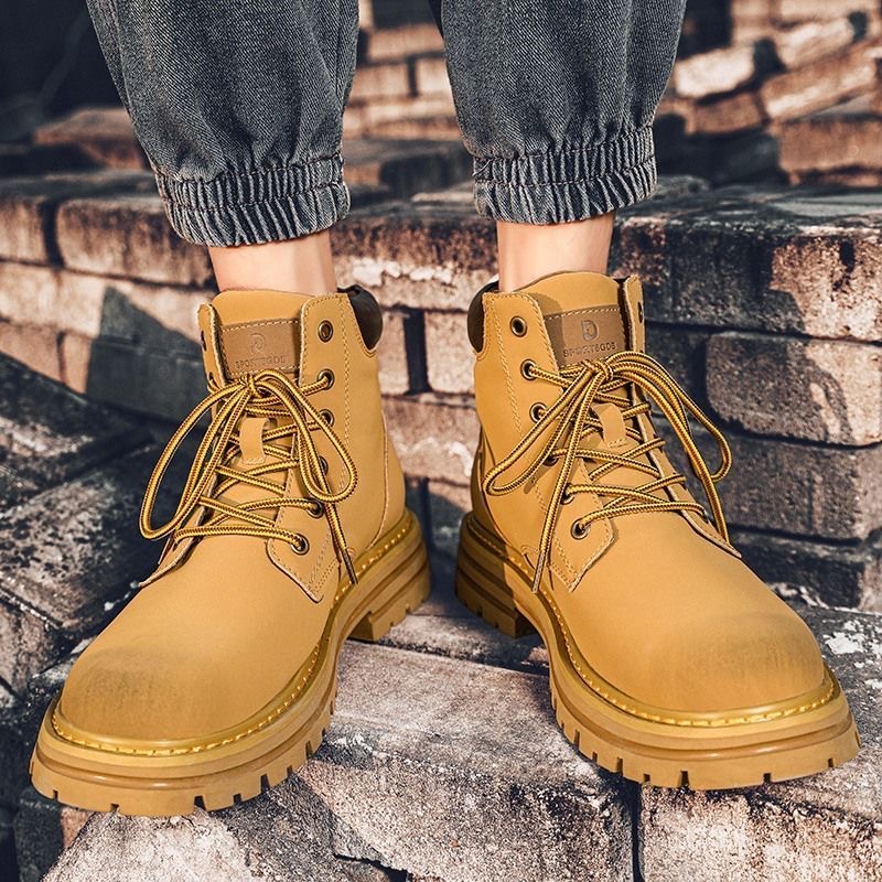 Giày bốt nam cổ cao đế dày phong cách thời trang trẻ trung fullsize Gv