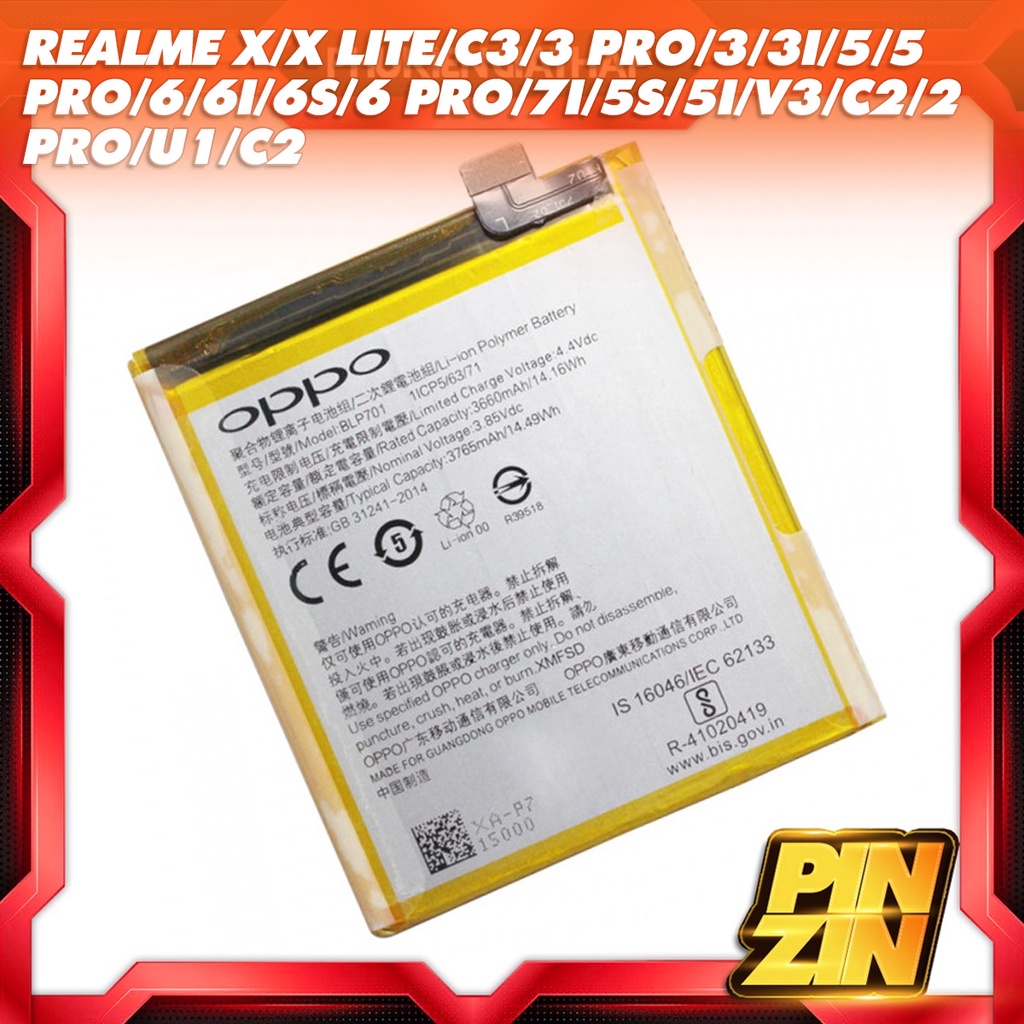 Pin Zin Hãng Scud dành cho điện thoại Realme X/X Lite/C3/3 Pro/3/3i/5/5 Pro/6/6i/6S/6 Pro/7i/5S/5i/V3/C2/2 Pro/U1/C2