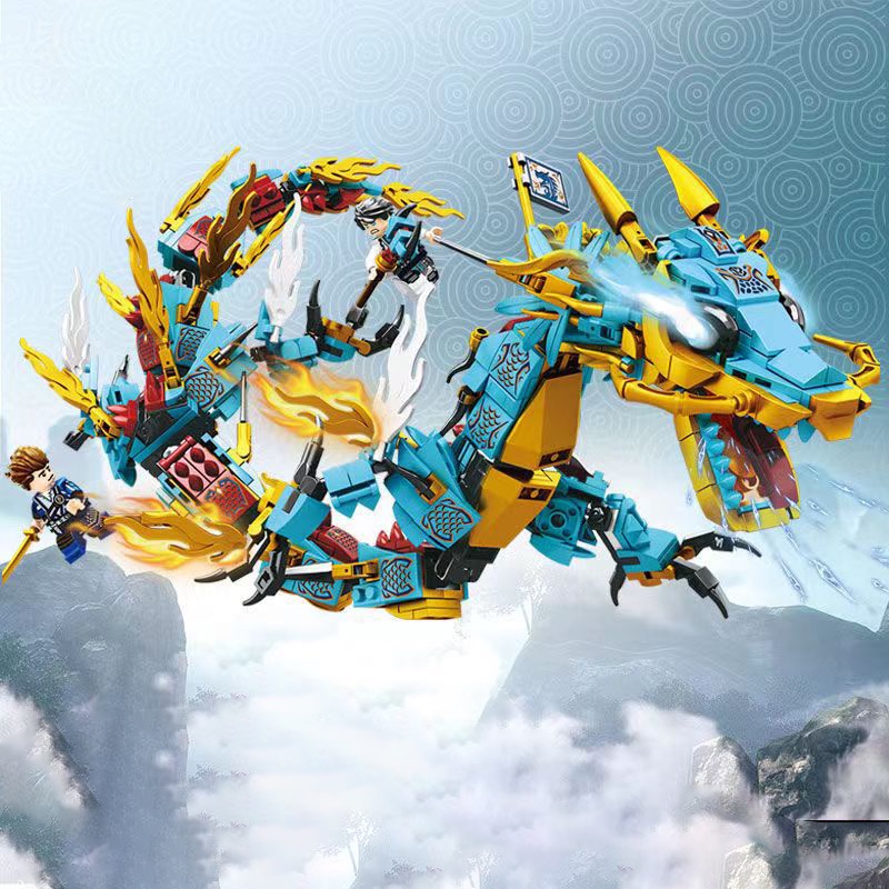 Building block dragon toy assembly toy boy toy