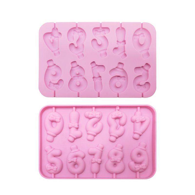 Khuôn Silicone Làm Kẹo Mút / Sô Cô La Tiện Dụng