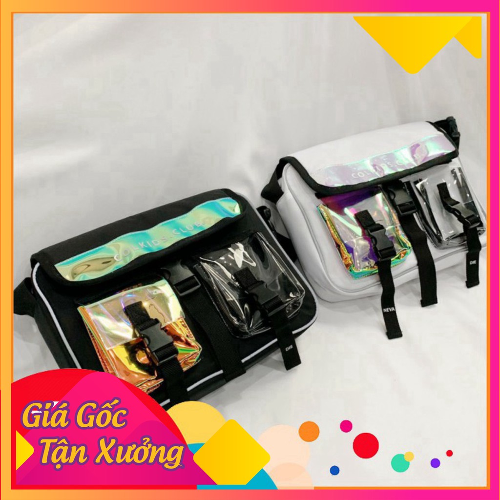 [𝑩𝑨𝑪𝑲 𝑻𝑶 𝑺𝑪𝑯𝑶𝑶𝑳] -Túi Đeo Chéo SHOULDERBAG HOLOGRAM COLKIDS.CLUB CND Unisex
