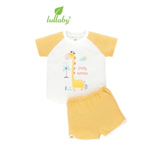 -Bộ cộc tay bé gái cổ tròn Lullaby 2021