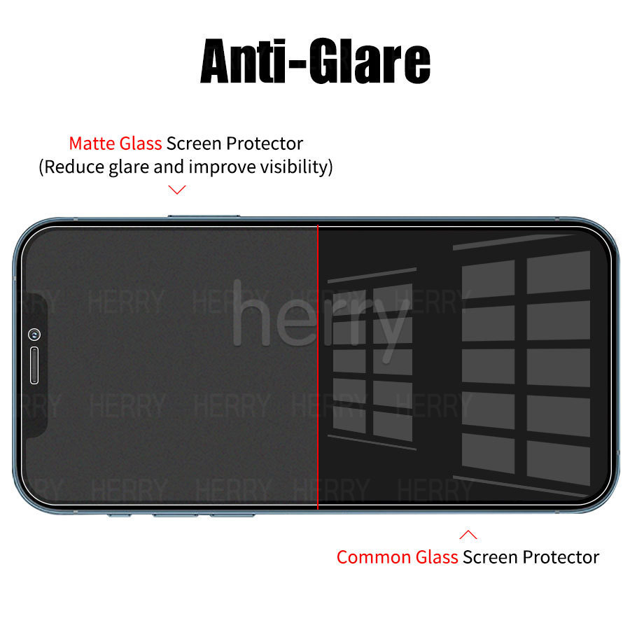 Kính Cường Lực Nhám AG Bảo Vệ Màn Hình Cho iPhone 15 Plus XS Max XR X 14 13 12 Mini 11 Pro Max 8 7 6 6s Plus Chống Tia Sáng Xanh Chống Nhìn Trộm