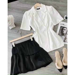 Siêu phẩm set vest + chân váy style HQ