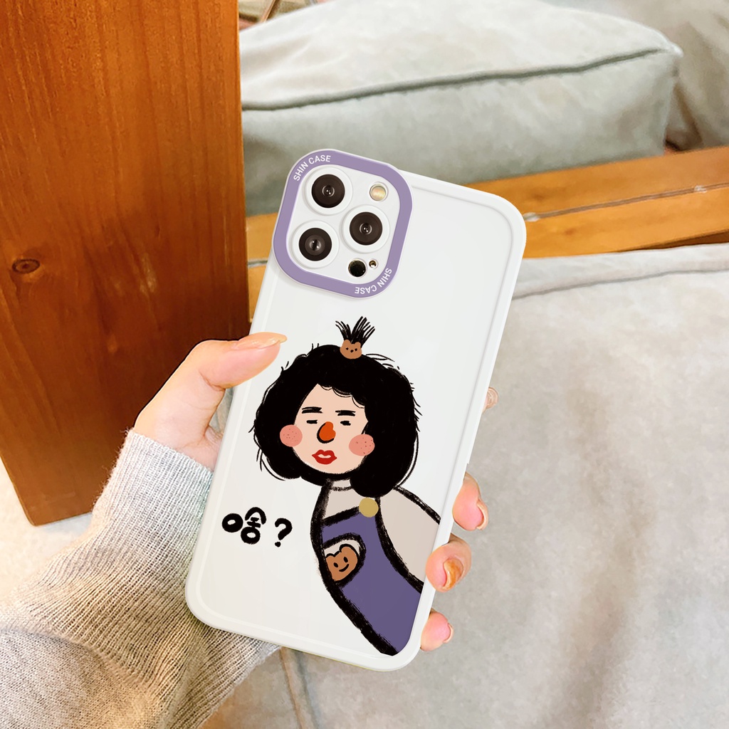 Ốp lưng iphone Bean Couple cạnh vuông 6/6plus/6s/6splus/7/7plus/8/8plus/x/xs/11/12/13/14/pro/max/promax/plus/shin/case