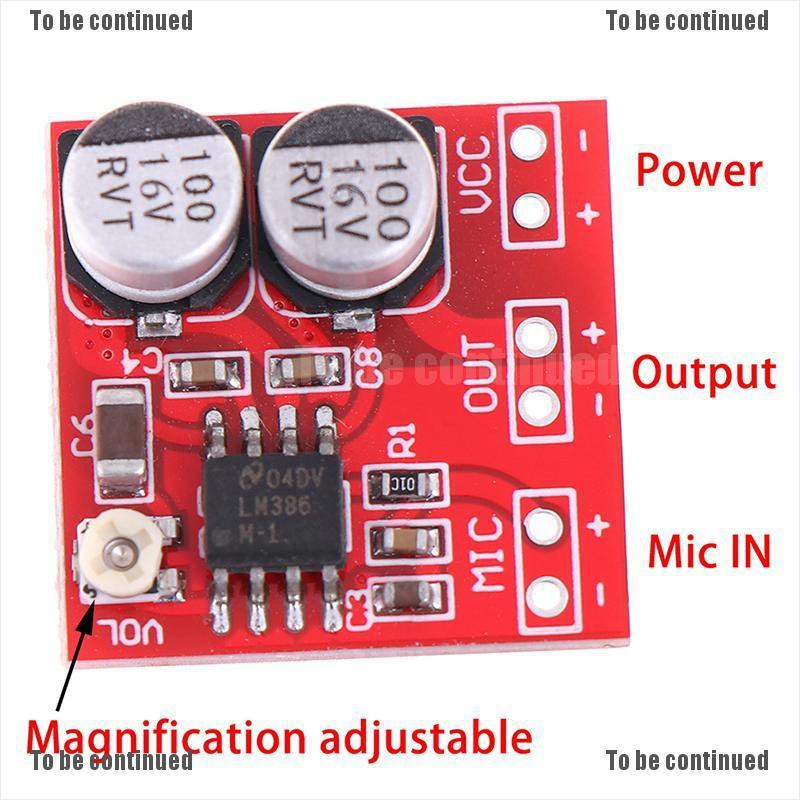 Bảng Mạch Khuếch Đại Âm Thanh Micro 200 Lần Fly / Dc 5v-12v Lm386