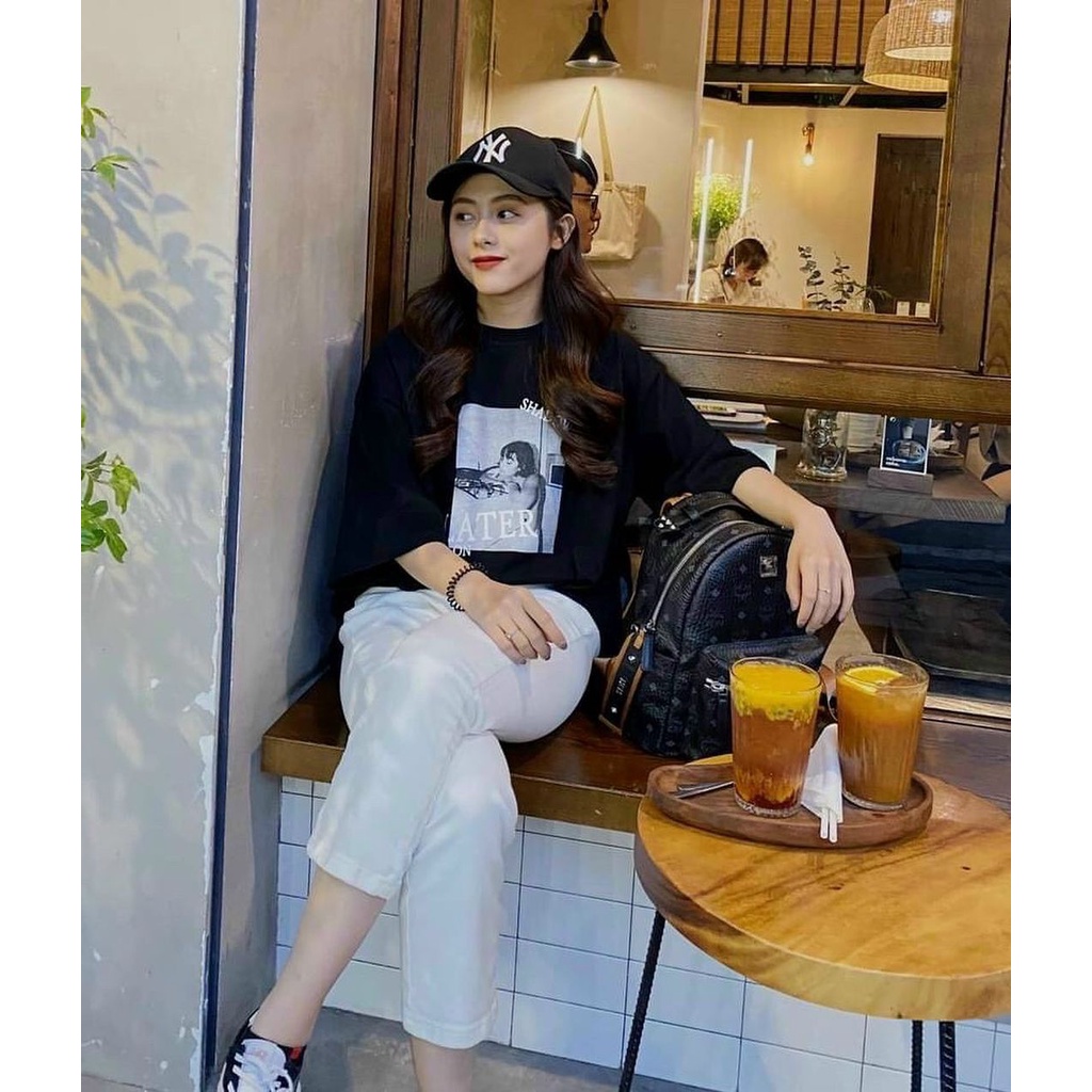 Quần jean nữ dáng suông ống rộng trắng lưng cao ống rộng kiểu Hàn Quốc dễ phối đồ cho nữ W230