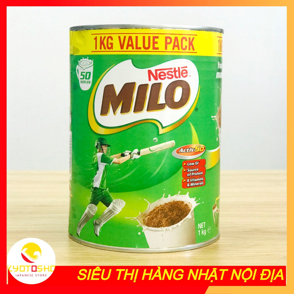 Sữa Milo Úc hộp 1kg date 9/2022